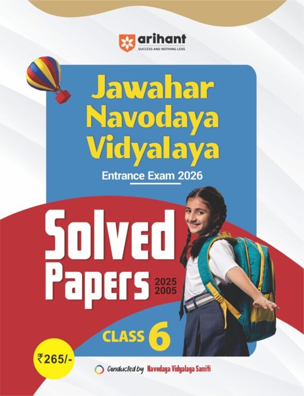 Jawahar Navodaya Vidyalaya Entrance Exam Book 2026 with Solved Papers