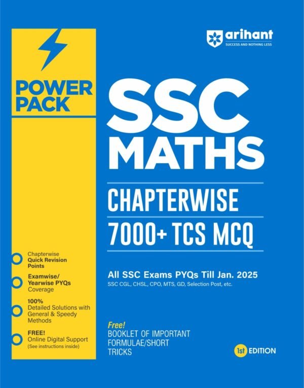 SSC MATHS (English)  Chapterwise. 7000+ TCS MCQ