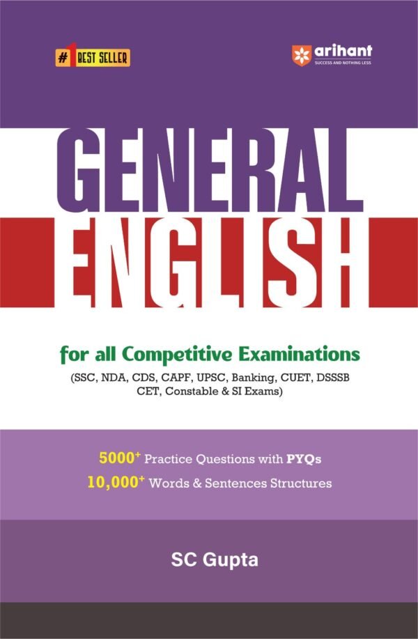 General English For All Competitive Exams. SSC, NDA, AFCAT, CDS, CUET etc.