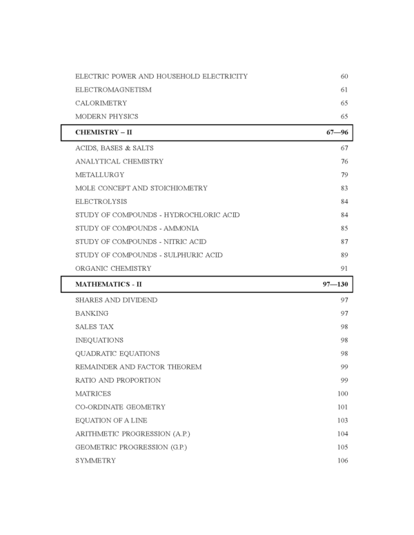 Arun Deep’s ICSE Formula Handbook Physics, Chemistry, Mathematics For Classes 9 and 10 - Image 5