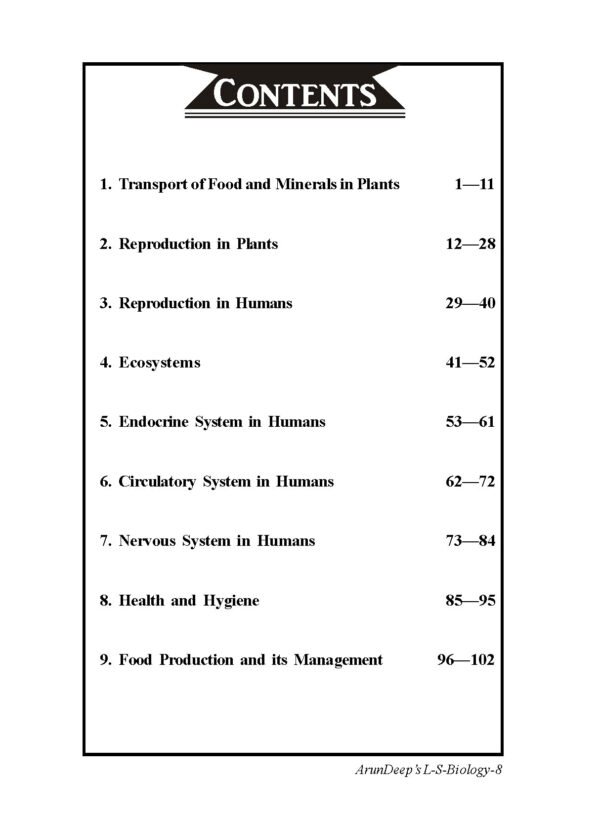 Arun Deep’s Self-Help to I.C.S.E. Living Science Biology 8 : 2025-26 Edition (Based on Latest ICSE Syllabus) - Image 2