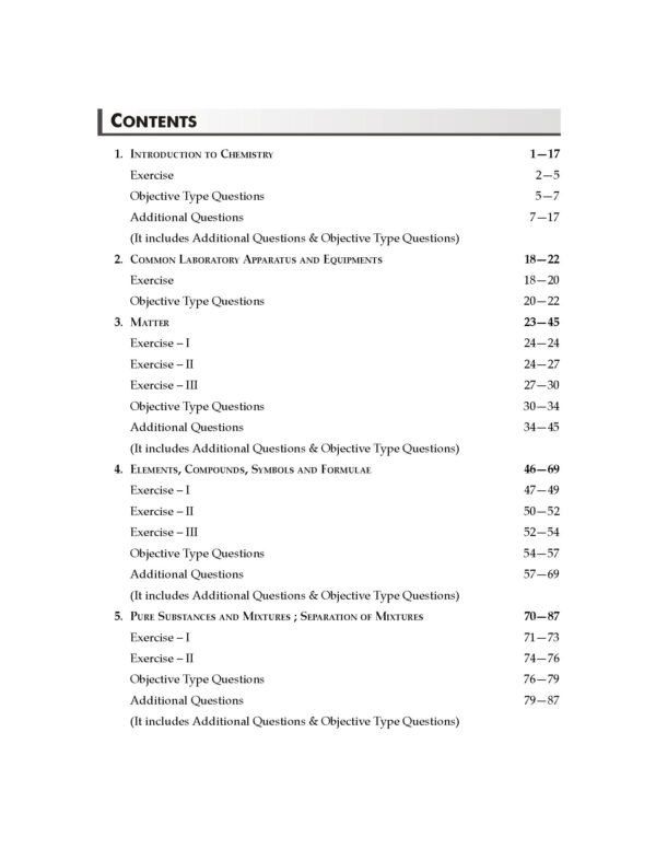 ARUN DEEP’S SELF-HELP TO I.C.S.E. CONCISE CHEMISTRY MIDDLE SCHOOL CLASS 6 : 2025-26 Edition (Based on Latest ICSE Syllabus) - Image 2