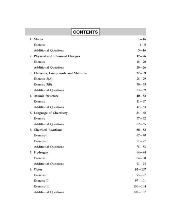 ARUN DEEP’S SELF-HELP TO I.C.S.E. CONCISE CHEMISTRY MIDDLE SCHOOL CLASS 8 : 2025-26 Edition (Based on Latest ICSE Syllabus) - Image 2