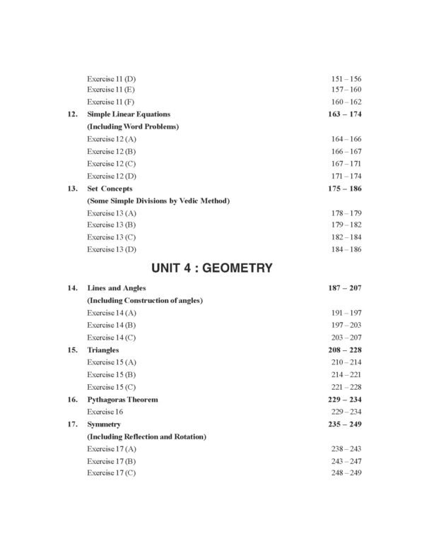 ARUN DEEP’S SELF-HELP TO I.C.S.E. CONCISE MATHEMATICS MIDDLE SCHOOL 7 : 2025-26 EDITION (BASED ON LATEST ICSE SYLLABUS) - Image 4