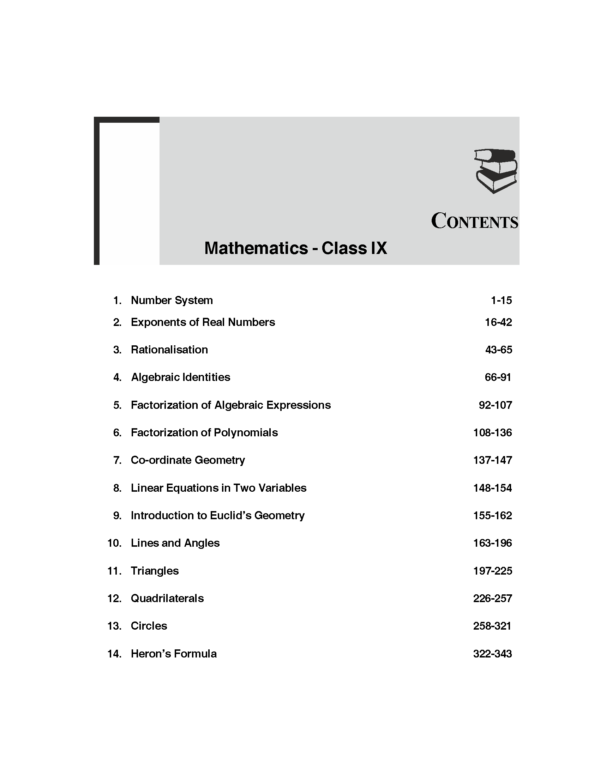 Arun Deep’s Self Help to C.B.S.E. Mathematics (Solutions of RD Sharma) Class 9 : 2025-26 EDITION (BASED ON LATEST CBSE SYLLABUS) - Image 2