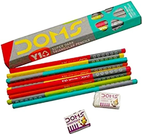 Doms Y1 Plus Pencil 5 Pack of 10 Pencils(50 Pencils)