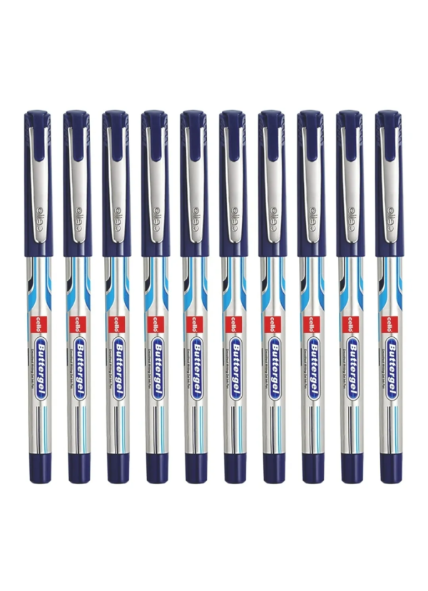 Cello Butter Gel Pen 0.5 mm Blue Pen - Image 4