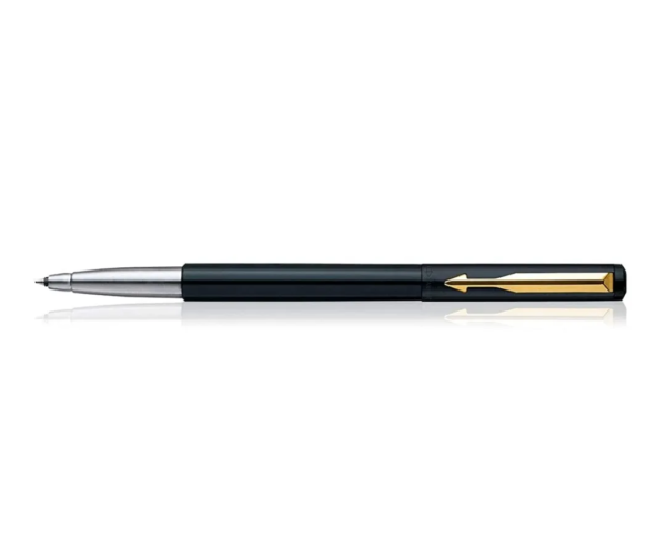 Parker Vector Standard Gold Trim Roller Ball Pen (Pack of 1) Black Body - Image 5