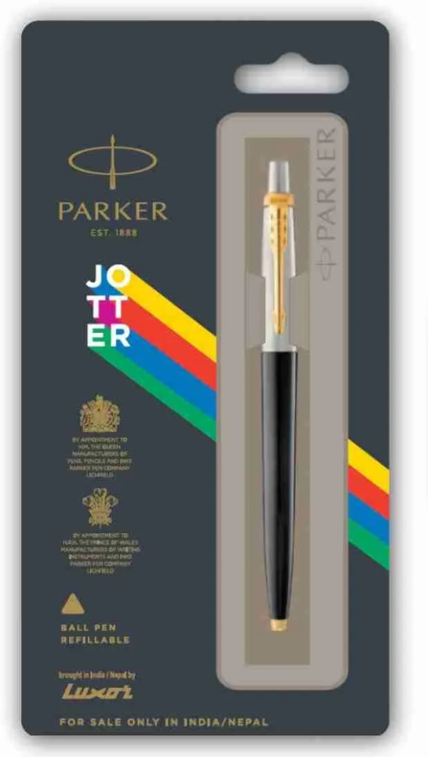 Parker New Jotter Standard Gold Trim Ball Pen Pack of 1