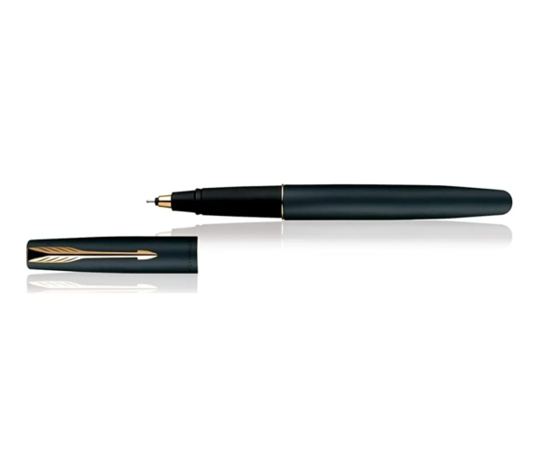 Parker Frontier Matte Black Gold Trim Roller Ball Pen Pack of 1 - Image 4