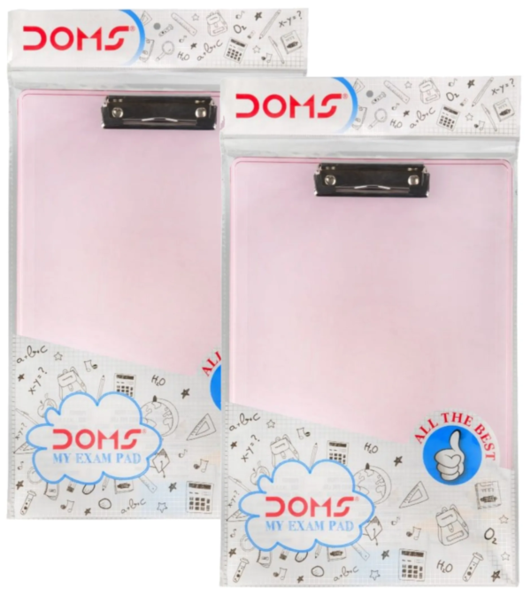 Doms My Exam Pad Non Toxic Plastic Board 24.5 cm X 36.5 cm - Image 2