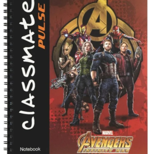 Classmate Pulse Spiral Notebook 26.7 X 20.3 CM Soft Cover Single Line 160 Pages Pack of 1