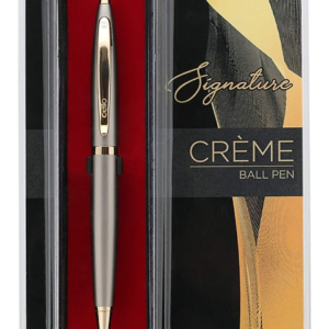 Cello Signature Creme Ivory Ball Pen Blue Pen 0.7 mm Gift Pack of 1 Pen