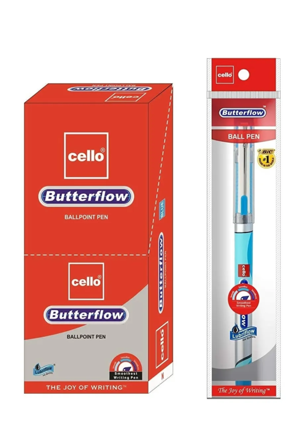 Cello Butterflow Simply Ball Pen 0.7 mm Blue Pen