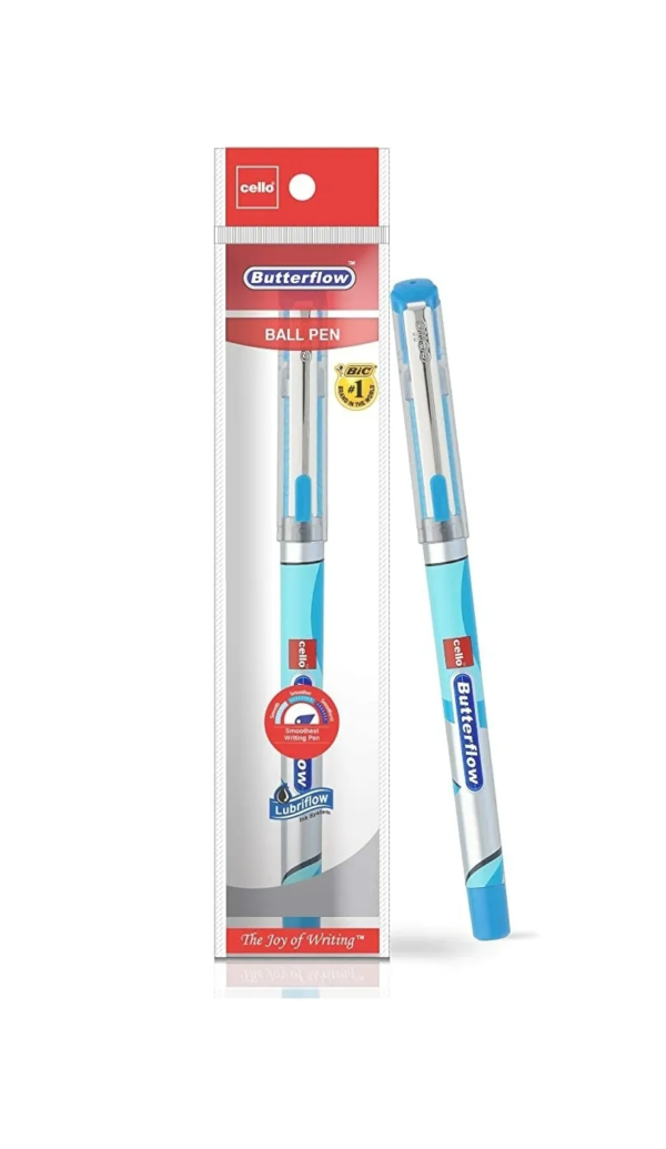 Cello Butterflow Simply Ball Pen 0.7 mm Blue Pen - Image 2