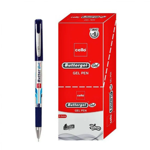 Cello ButterGel Gel Pen 0.5 mm Blue Pen - Image 3