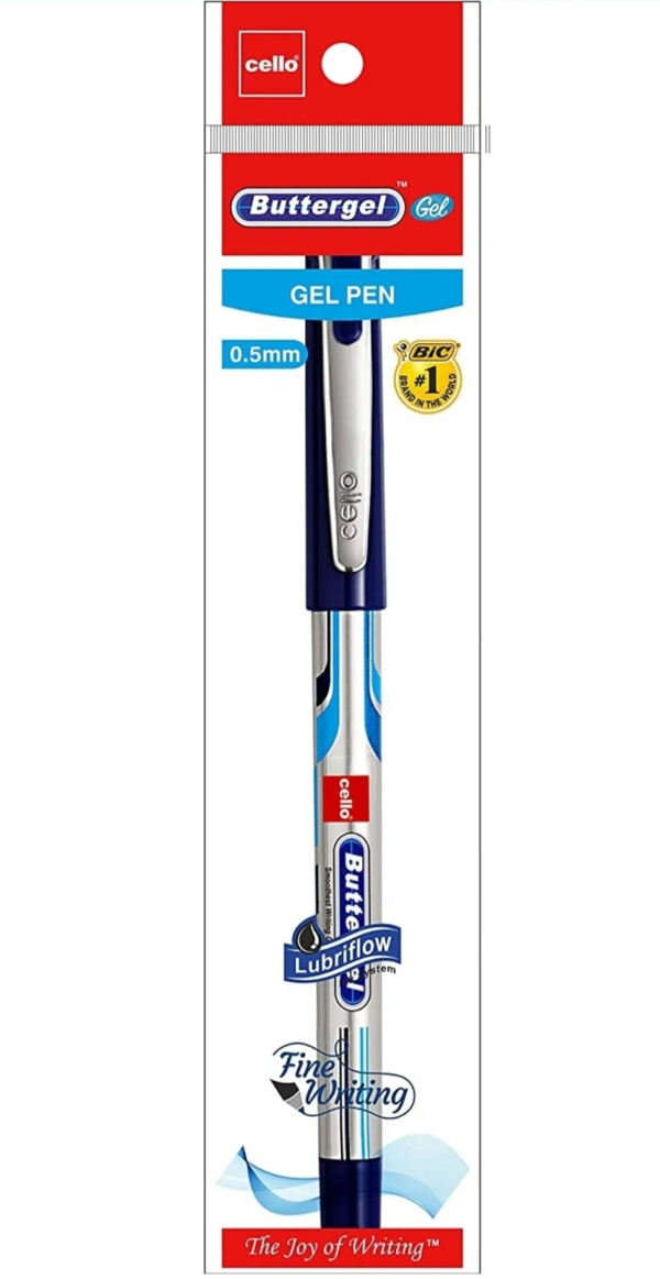 Cello ButterGel Gel Pen 0.5 mm Blue Pen
