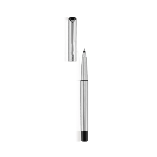Parker Vector Stainless steel Chrome Trim Roller Ball Pen + Free Key Chain (Pack of 1) - Image 3