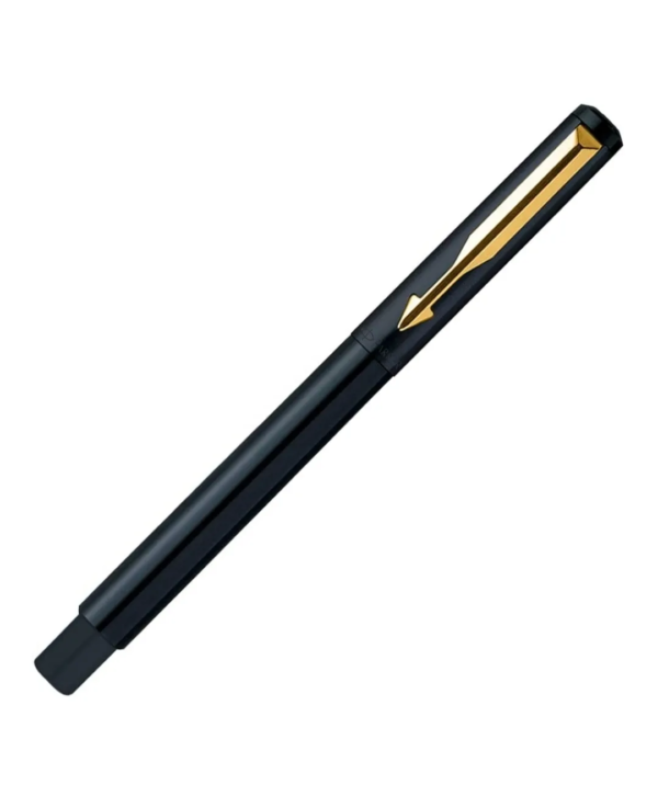 Parker Vector Standard Gold Trim Roller Ball Pen (Pack of 1) Black Body - Image 6