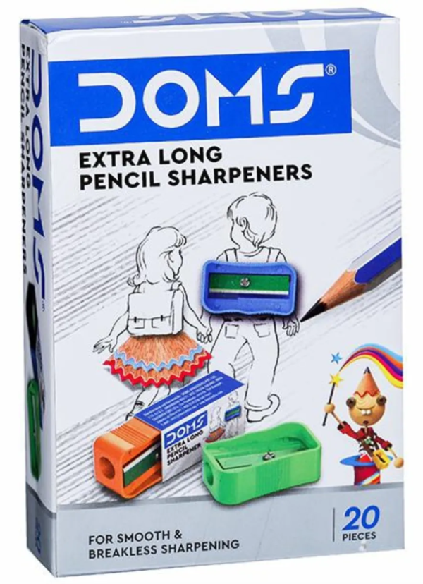 Doms Extra Long Pencil Sharpener 1 Pack of 20 Sharpener
