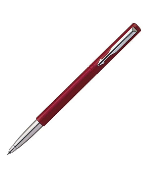 Parker Vector Standard Chrome Trim Roller Ball Pen (Pack of 1) Red Body - Image 5
