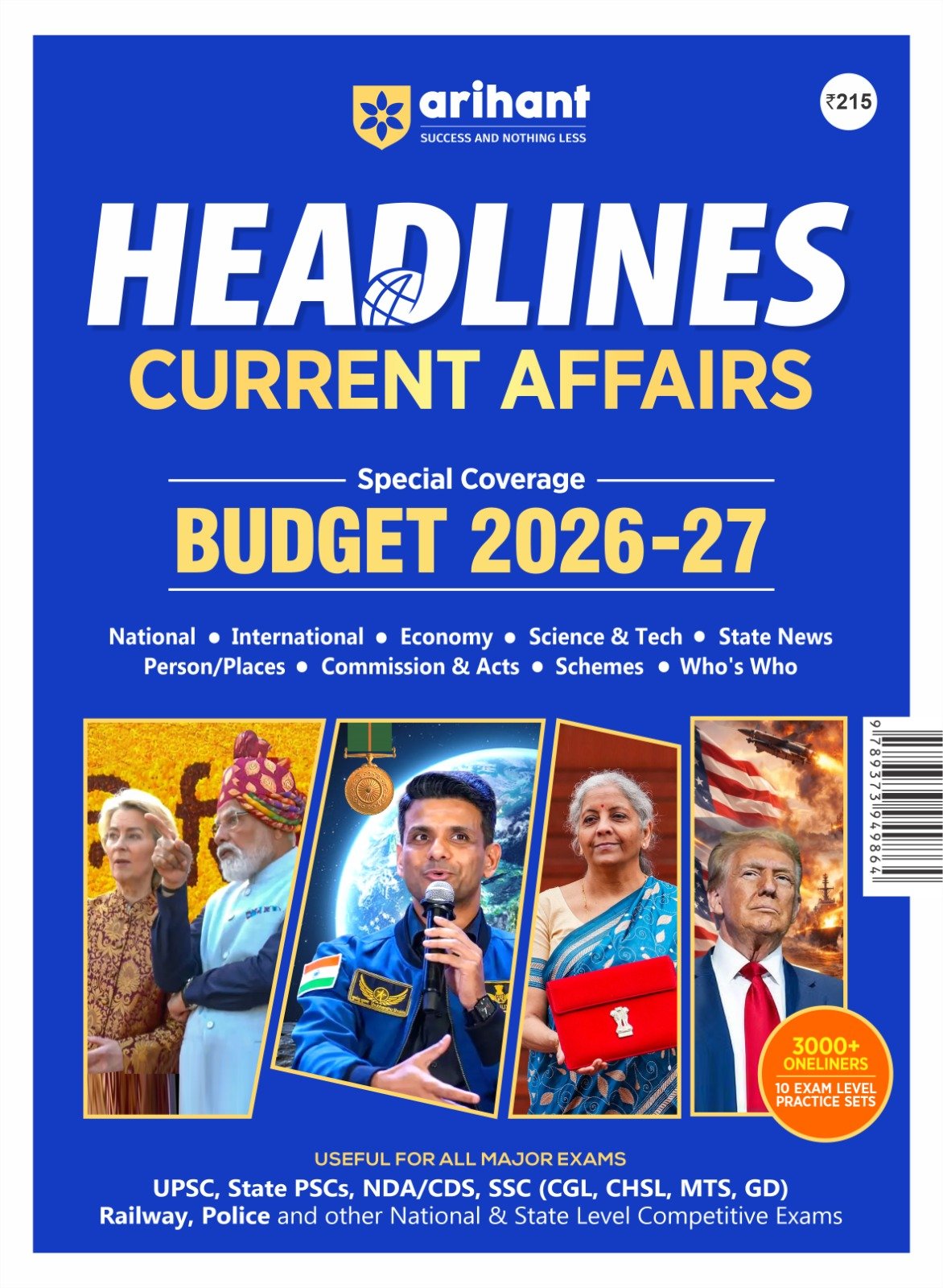 Headlines Current Affairs, Special Coverage Budget 2026-27 by Arihant Publications